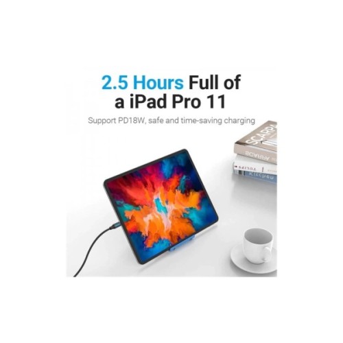 Дата кабель USB-C to USB-C 1.5m 5A black Vention (COTBG)