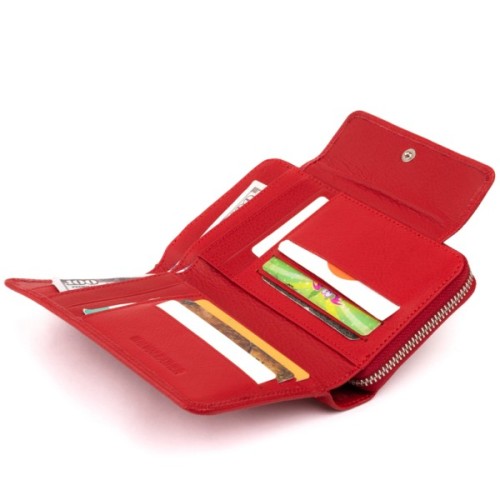 Гаманець ST Leather Зі шкіри Червоний (19343)