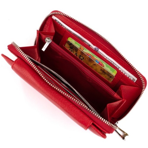 Гаманець ST Leather Зі шкіри Червоний (19343)