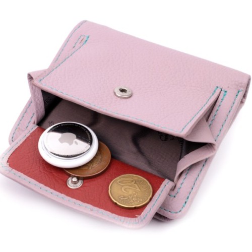 Гаманець ST Leather З натуральної шкіри Бежевий (19456)