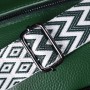 Сумка Vintage Стьобана жіноча з натуральної шкіри Зелена (22857)