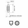 Автолампа Philips 10W (12854 CP)