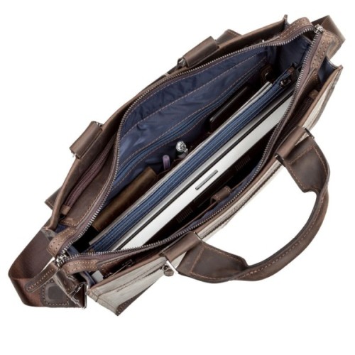 Сумка Shvigel Шкіряна Коричнева (11109)