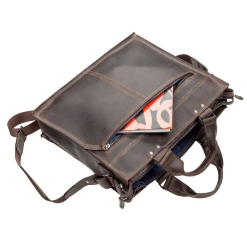 Сумка Shvigel Шкіряна Коричнева (11109)