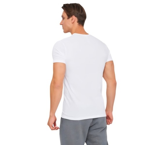 Футболка Kappa T-shirt Mezza Manica Girocollo K1335 Bianco con stampa logo pet білий L (8032522599085)