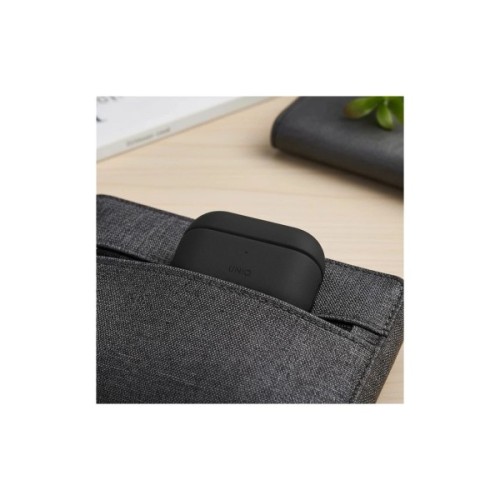 Чохол для навушників Uniq Lyden DS AirPods 4 Dallas Black (8886463691328)