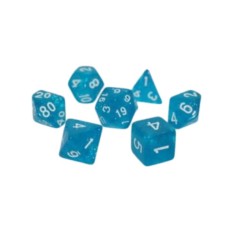 Набір кубиків для настільних ігор Games 7 Days Glitter 7 Dice Set - Light Blue (g7dglit06)