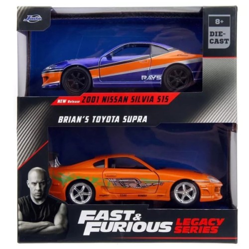 Машина Jada набiр автомоделей Fast and Furious Nissan Silvia S15 і Toyota Supra (253202017)