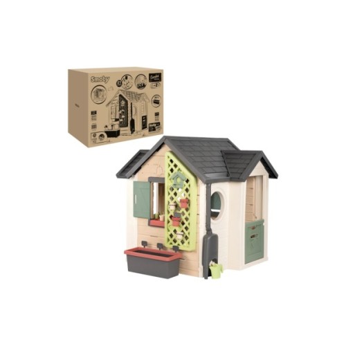 Ігровий будиночок Smoby Life Садовий з кашпо та годівничкою (7600810408)