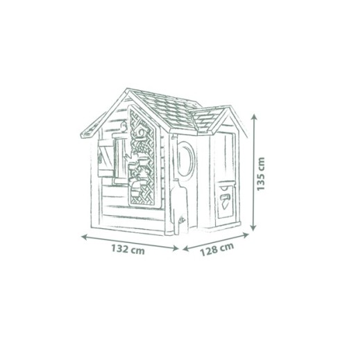 Ігровий будиночок Smoby Life Садовий з кашпо та годівничкою (7600810408)