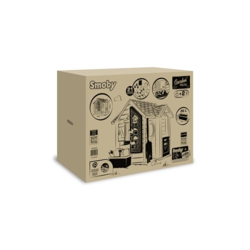 Ігровий будиночок Smoby Life Садовий з кашпо та годівничкою (7600810408)