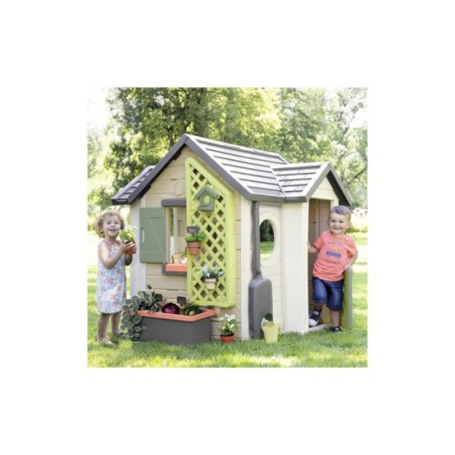 Ігровий будиночок Smoby Life Садовий з кашпо та годівничкою (7600810408)