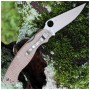 Ніж Spyderco Military 2 CPM Cru-Wear Micarta Brown (C36MPCW2)