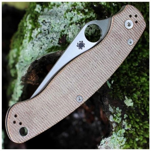 Ніж Spyderco Military 2 CPM Cru-Wear Micarta Brown (C36MPCW2)