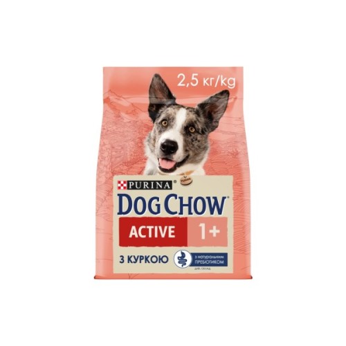 Сухий корм для собак Purina Dog Chow Active Adult зі смаком курки 2.5 кг (7613034487858)