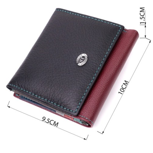 Гаманець ST Leather З натуральної шкіри Різнокольоровий (19510)