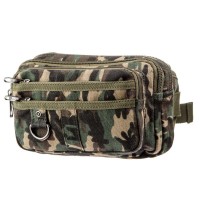 Сумка Vintage Бананка текстильна на пояс Мілітарі (20157)