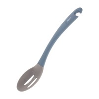 Ложка кухарська Ardesto Gemini з прорізами 34.2 см сіро-синій (AR2180B)