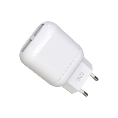 Зарядний пристрій XO 2xUSB 2.4A + cable USB to Lightning white (L78-L-WH)