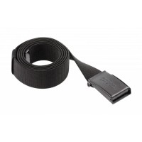 Поясний ремінь Hoegert WESEL еластичний з металевою пряжкою чорний, 130 см (HT5K463)