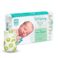 Підгузки Offspring Hairykiwi, розмір NB, до 4 кг 56 шт (DP-OI-FAT-NB56P-HKW) Підгузки Offspring Hairykiwi, розмір NB, до 4 кг 56 шт (DP-OI-FAT-NB56P-HKW)