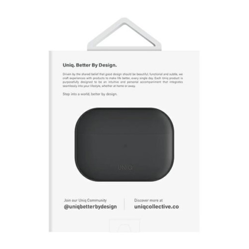 Чохол для навушників Uniq Lino AirPods Pro 2 gen Silicone Ash Grey (8886463683521)