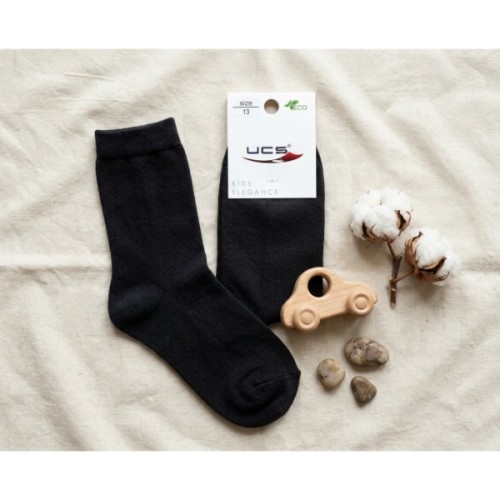 Шкарпетки дитячі UCS Socks однотонні (M0C0101-0167-M-11-black)