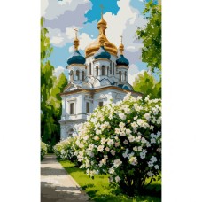 Картина по номерам Santi Храм навесні 30х50 см (955651)