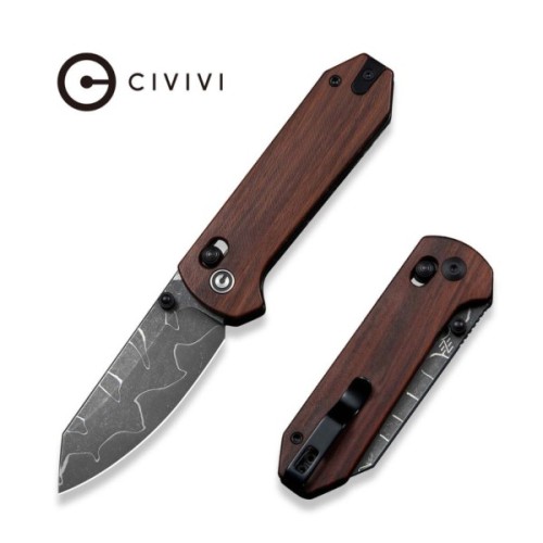 Ніж Civivi Yonder, Wood, Damascus (C23073B-DS2)