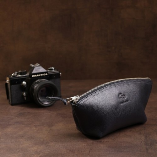 Косметичка Grande Pelle Шкіряна Чорна (11570)