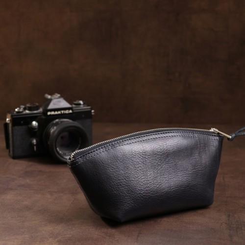 Косметичка Grande Pelle Шкіряна Чорна (11570)