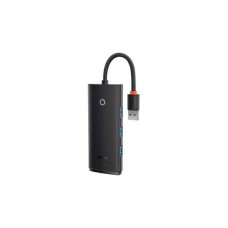 Концентратор Baseus USB 3.0 to 4xUSB 3.0 0.25m black (WKQX030001)