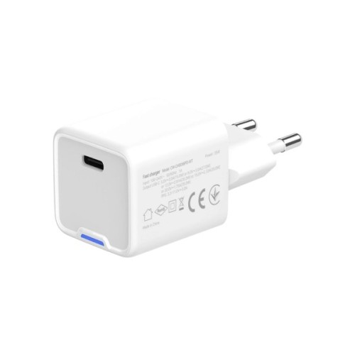 Зарядний пристрій ColorWay GaN Mini 35W PD Port PPS USB-C white (CW-CHS056PD-WT)