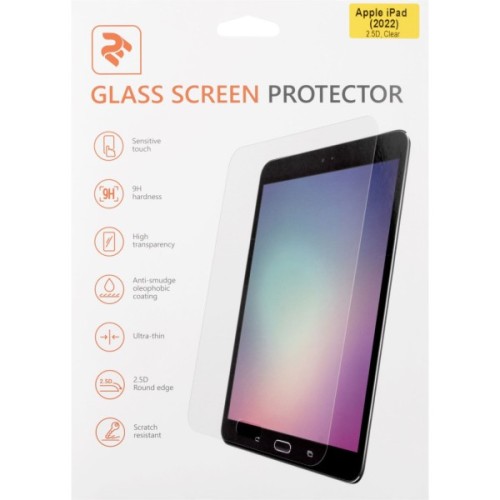 Скло захисне 2E iPad Air 10.9" (Gen 5, 2022) 2.5D (2E-IPD-2022A-LT2.5D-CL)