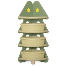 Дитячий стелаж Mealux кутовий для книг та іграшок Yoda (KD-E032 Green)