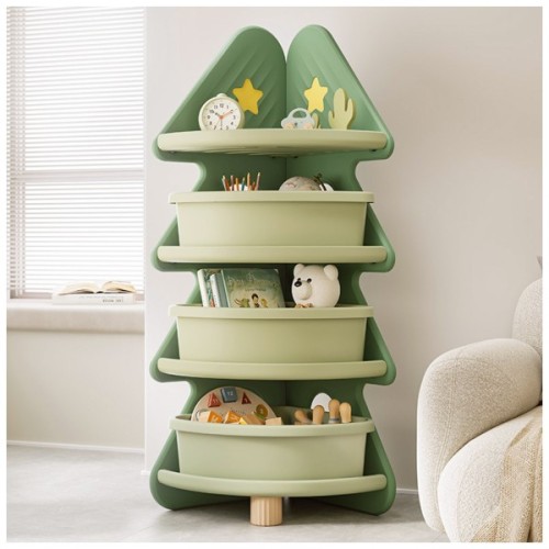 Дитячий стелаж Mealux кутовий для книг та іграшок Yoda (KD-E032 Green)