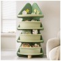 Дитячий стелаж Mealux кутовий для книг та іграшок Yoda (KD-E032 Green)