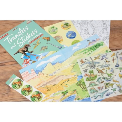 Набір для творчості Scribble down Набір перевідних наклейок з онлайн додатком Динозаври (SD/22)