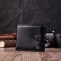 Гаманець ST Leather З натуральної шкіри Чорний (22553)