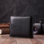 Гаманець ST Leather З натуральної шкіри Чорний (22553)