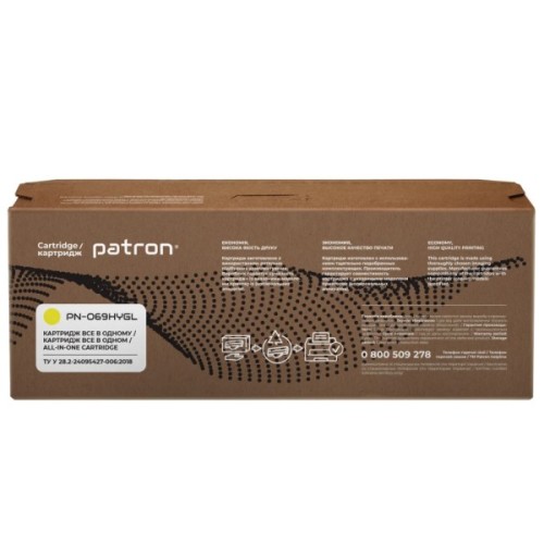Картридж Patron Canon 069H yellow Green Label (PN-069HYGL)