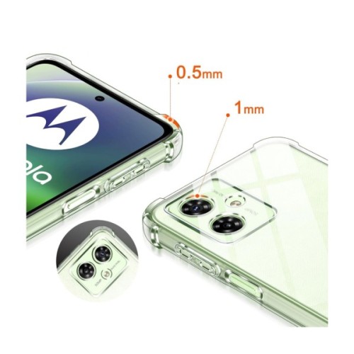 Чохол до мобільного телефона BeCover Anti-Shock Motorola Moto G55 Clear (712780)