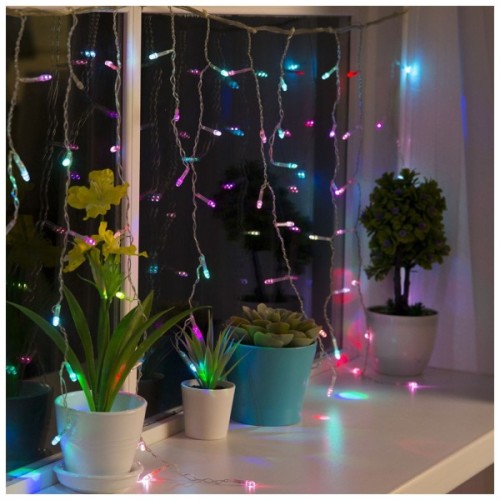 Гірлянда ColorWay Бахрома 3мx0.6м 100Led IP20 кольорова (CW-GF-100L36VMC)