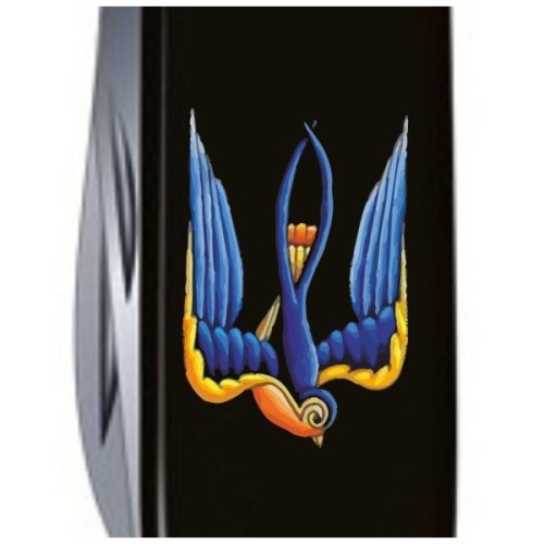 Ніж Victorinox Spartan Ukraine 91 мм Чорний Тризуб-Ластівка (1.3603.3_T1230u)