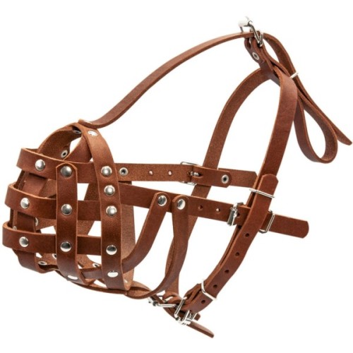 Намордник для собак Collar твердий (боксер великий) коричневий (05996)