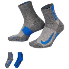Шкарпетки Nike U NK MLTPLIER ANKLE 2PR - 144 SX7556-937 42-46 2 пари Сірий/Синій (196153841291)