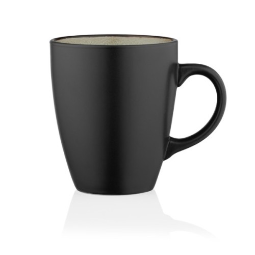 Чашка Ardesto Bolzano, 380мл, кераміка, чорно-зелений (AR2938BM)
