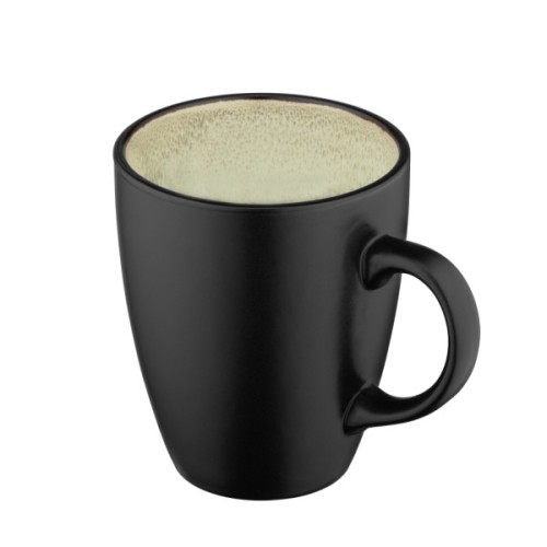 Чашка Ardesto Bolzano, 380мл, кераміка, чорно-зелений (AR2938BM)