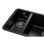 Мийка кухонна GRANADO Under top DOUBLE black shine (gr3401)
