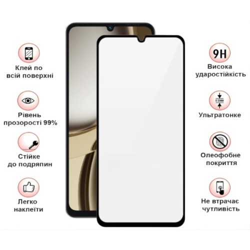 Скло захисне BeCover Tecno Spark Go 3 (KN3) Black (715166)